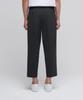 Musinsa Standard Loose Tapered Hidden Banding Crop Slacks [Charcoal Gray]