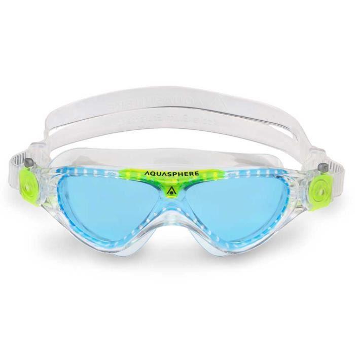 Tauchermaske – Aqua Sphere – Vista Junior – Transparent-Grün-Blau – Größe S – Unisex