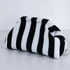 Women Handbag Colorblock Knitted Women Bag Large Mouth Cosmetic Cellphone Keys Stoarge Pouch Summer Beach Clutch Lady Purse