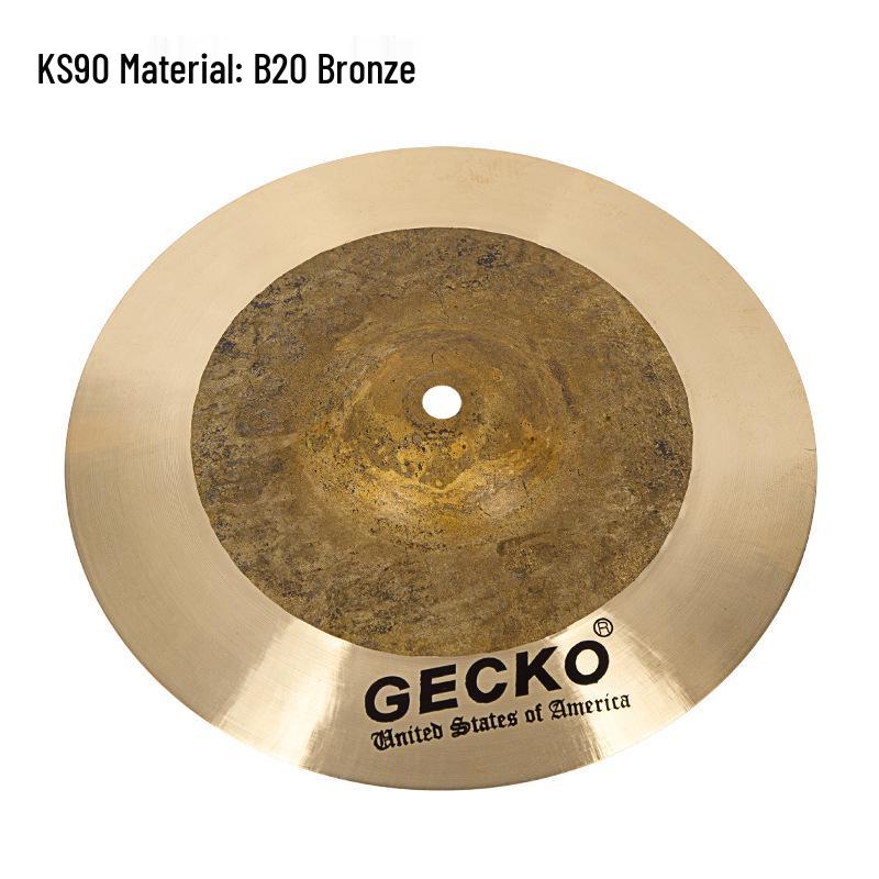 GECKO Wall Tiger Drum Set: 10-Inch Strong Tone Cymbal, Suspension & Hand Cymbal, Rhythm Accent Cymbal