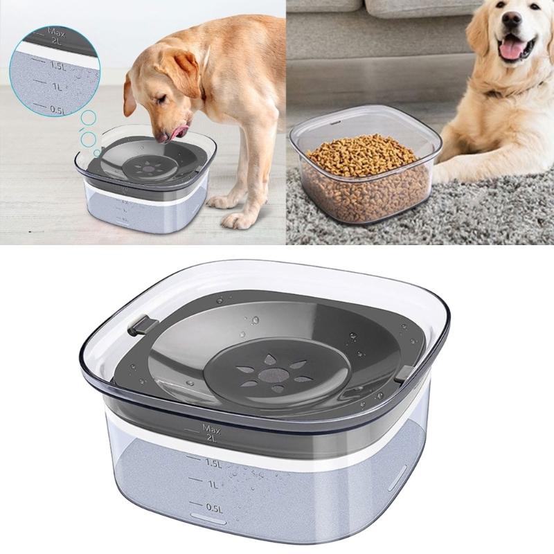 Puppy Water Dispenser Water Bowls Non-Slip Dog Dish Pet Drinking Bowls for Small Medium Dogs Floating Disc
