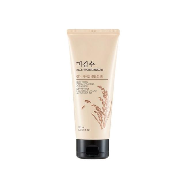 The Face Shop Rice Water Bright Rice Bran Facial Cleansing Scrub Foam 150ml (3 Options)