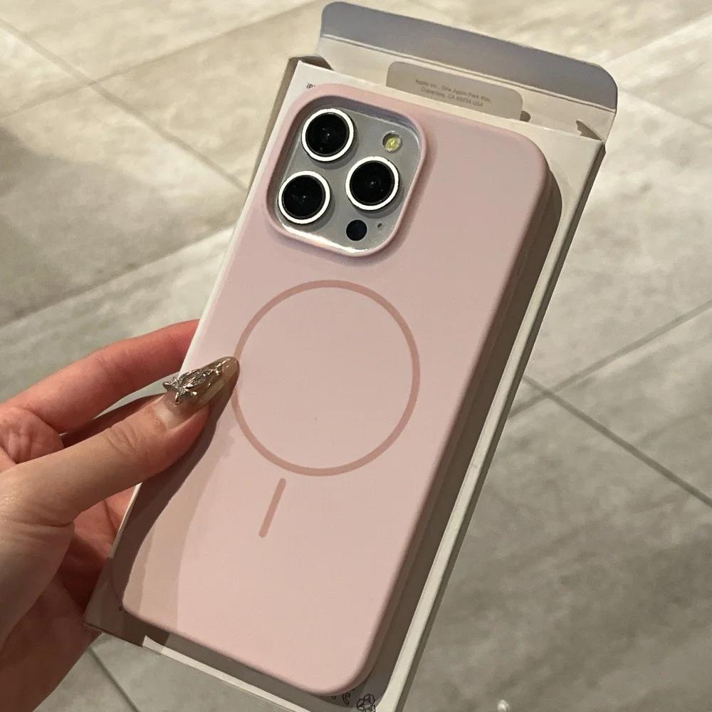 Luxus Flüssigsilikon Hülle Für iPhone 17 Pro 16 15 14 13 12 Pro Max 11 für Magsafe Magnetische Kabellose Ladung Stoßfest Capa