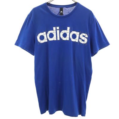 Camiseta de manga curta adidas azul Masculina Usada