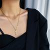 316L Stainless Steel Luxury Cross Pendant Necklaces Choker For Women Double Stacked Wear Fine Necklace For Women Jewelry Gift