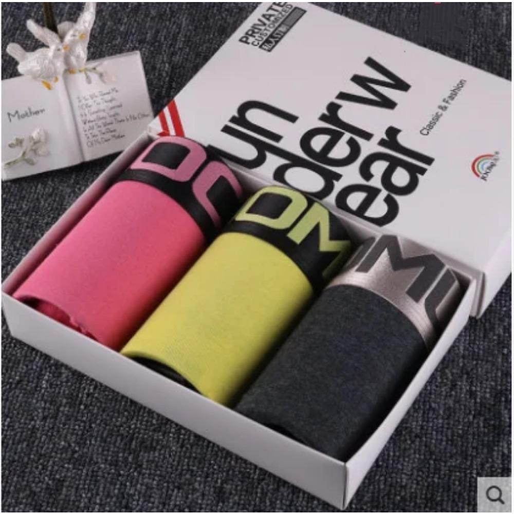 

3 ШТ Жіночі Боксерки-Шорти Бавовняні Жіночі Боксери Спідня Білизна Жіноча Дихаюча Стрічка з Літерами Труси Спортивні Дівочі Трусики Asian XXL(65-75KG)&3pcs