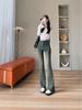 Trendy High-Waisted Micro-Flare Jeans for Women - Slimming, Tall, 2025 Spring/Autumn Bodycon Pants