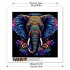 New Arrival 5D DIY Full Circle Diamond Painting "Colorful Elephant" Embroidery Cross Stitch Home Decor Gift