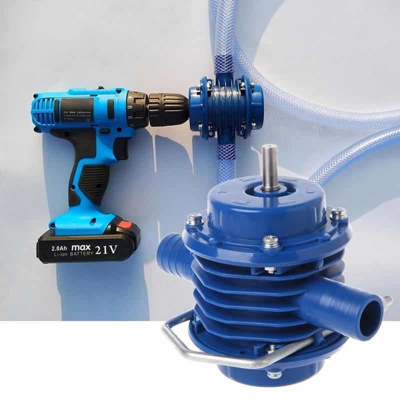 Multi-functional Hand Drill Pump, POM Material Self-priming Pump Does Not Need Power Supply for Water, Diesel and Other Media