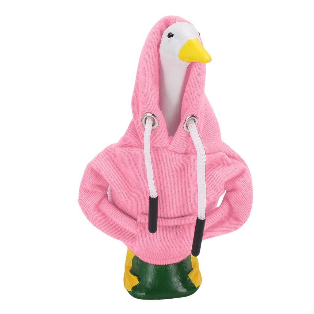7 Inch Desk Goose Outfits Funny Mini Porch Goose Costume Decor Desk Geese Statue for Countertops Bookshelves Office