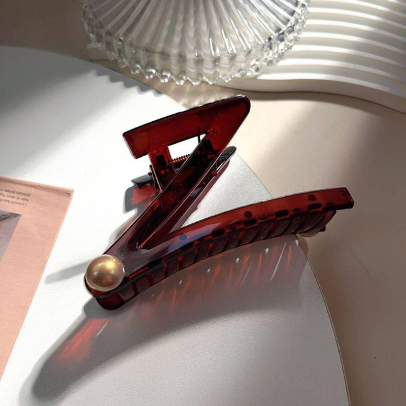 

1 шт. Минималистичная заколка-краб, новая высококачественная пластиковая женская заколка для волос, заколка-акула, аксессуар для волос на затылке