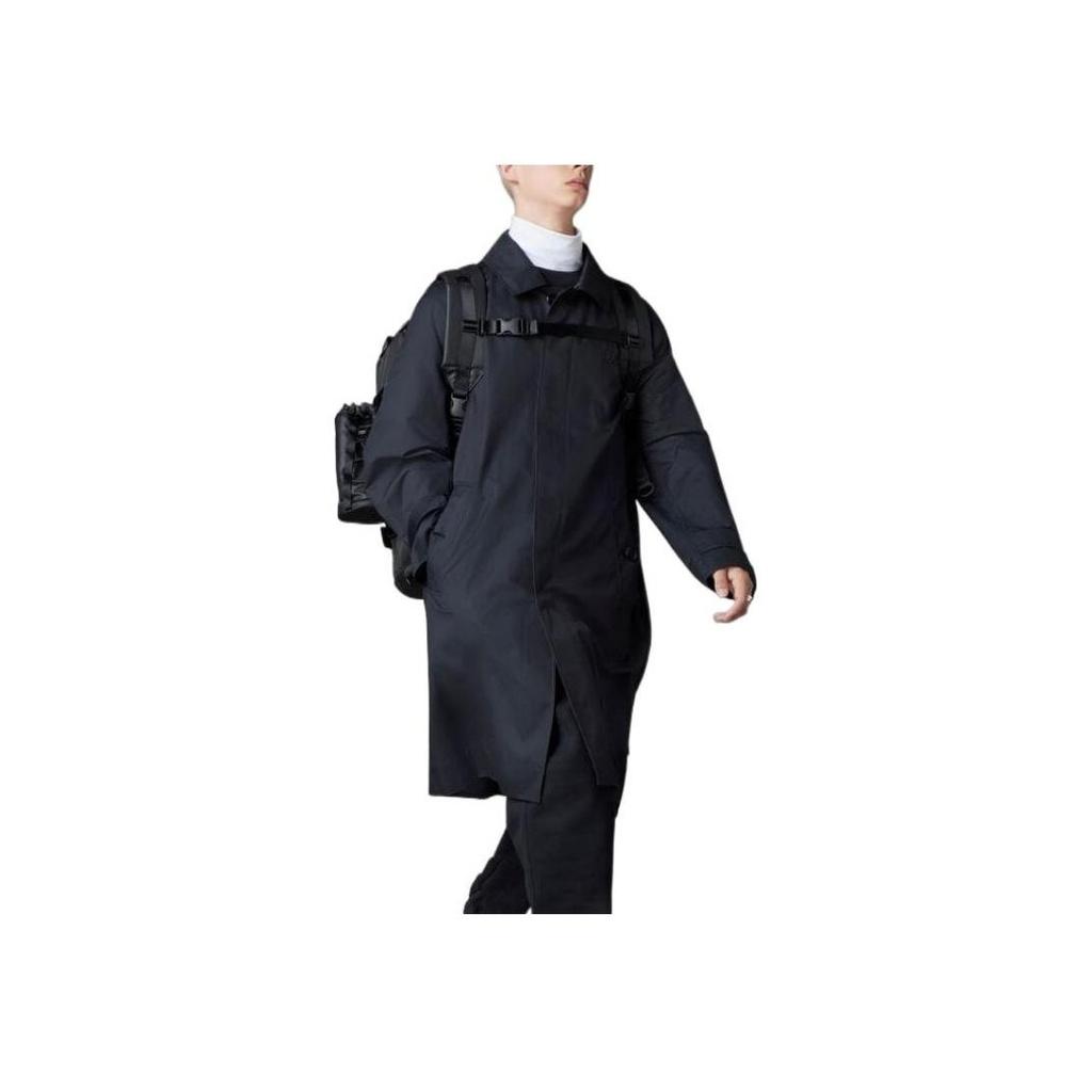 adidas Originals Blue Version Essential Trench Coat Men Black HM6500
