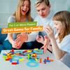 Coogam Wooden Tower Stacking Game, Fine Motor Skills Building Blocks with Dice, Slate Tower Toy, Montessori Family Party Games for Children and Adults