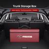 Car Trunk Leather Storage Box Auto Interior Organizer Accessories For Mazda 2 3 6 5 Atenza CX3 CX5 MX5 CX7 Axela CX30 CX90 CX60 Bg1