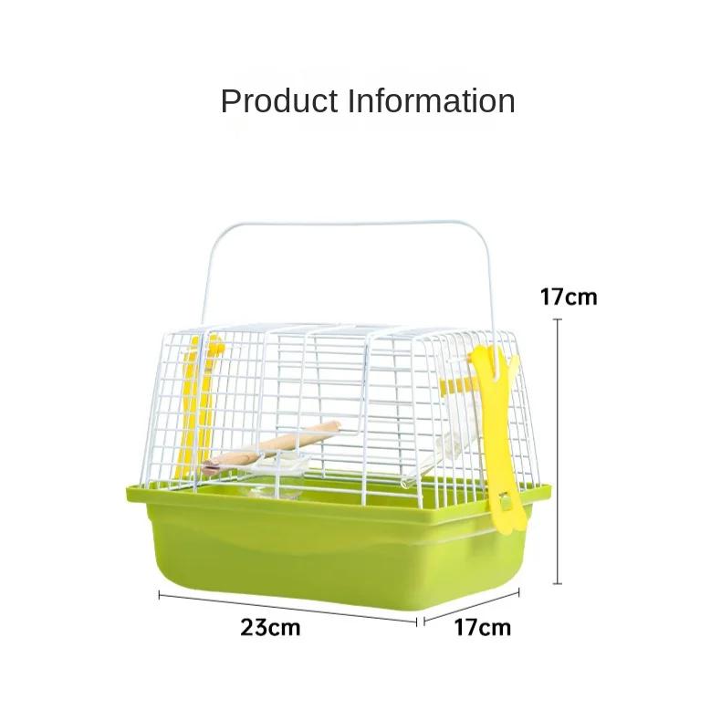 Bird Transport Cage Portable Small Bird Cage Carrier Cage Lovebirds Medium Parrots Parakeets And Cockatiels Travel Carrier