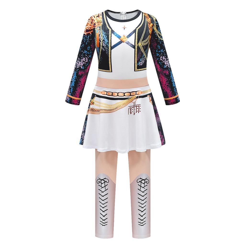 Children's Fun Printed Half Body Skirt Pants And Jumpsuit