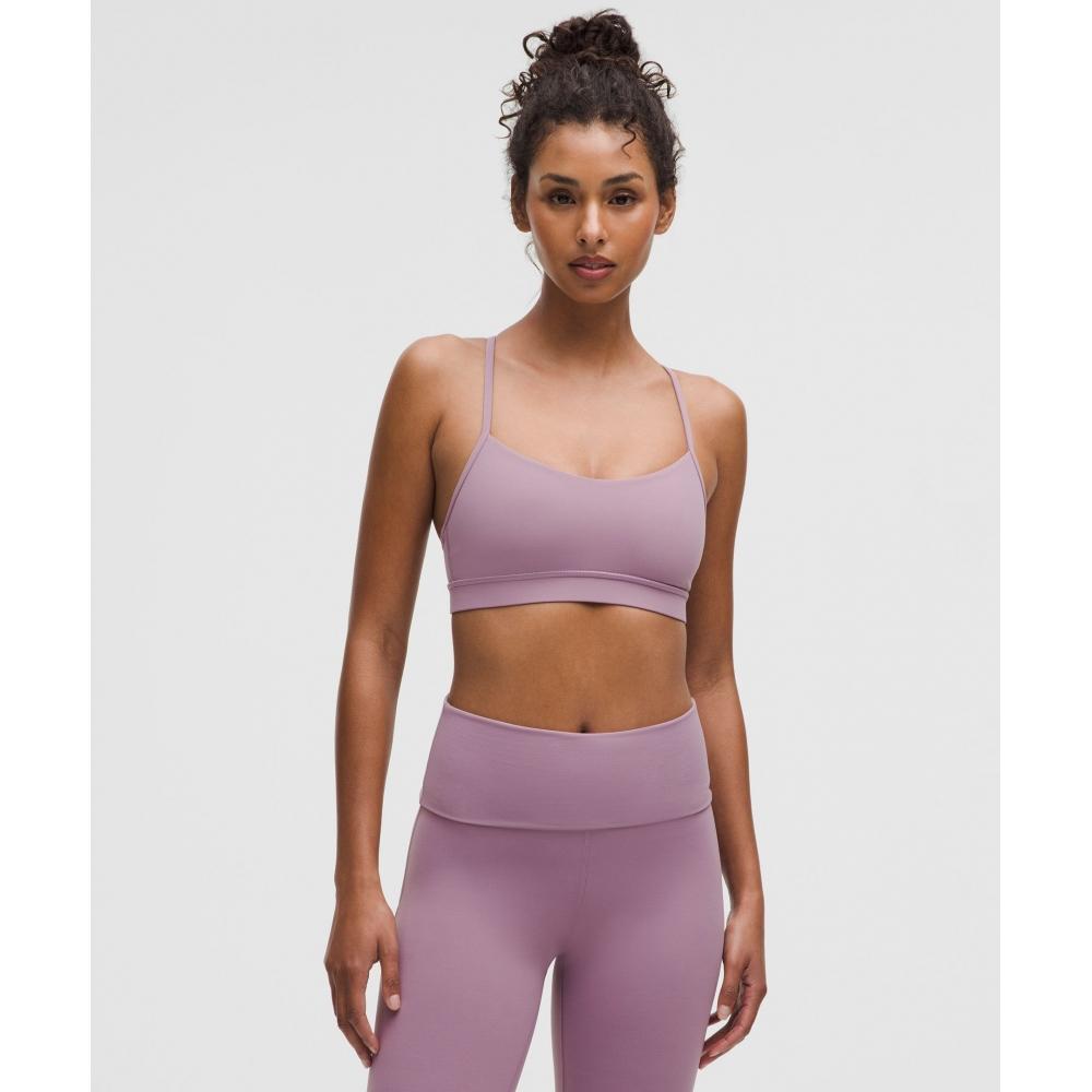 

Lululemon Flow Y BrA Nulu Light Support AC Cups лавандовый люкс 6
