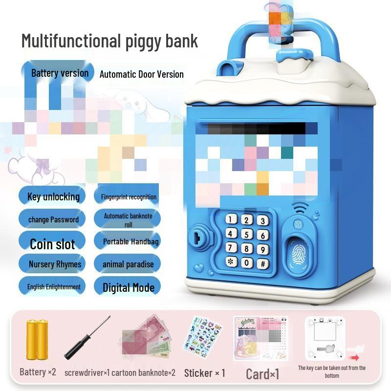 

Детская автоматическая дверь копилка - Многофункциональный парольный сейф подарок на день рождения