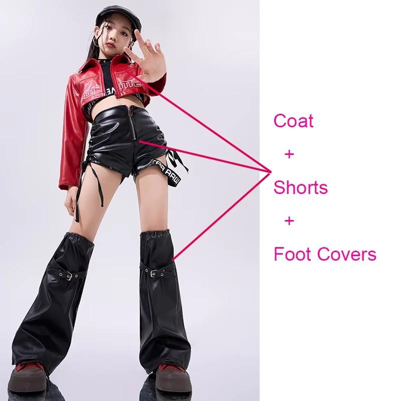 Fashion Group Jazz Dance Costume Kids Cool Hip Hop Clothing Street Wear Children Child Ballroom Dance Outfits