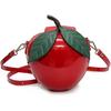 Appel Vormige Schoudertas PU Dames Crossbody Messenger Tas Schoudertas Schattige Cartoon Satchel