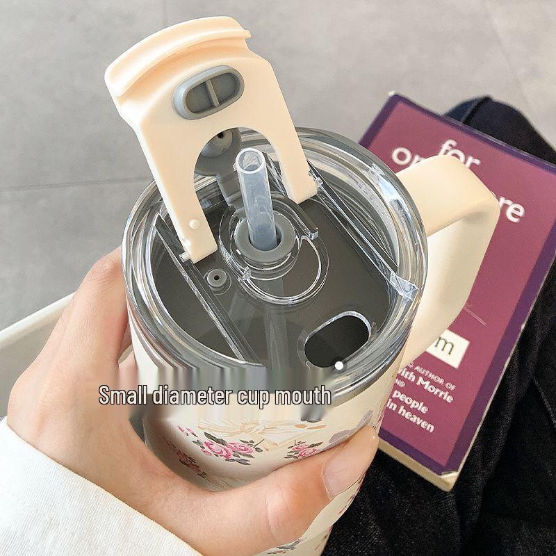 Hochkapazitäts-Isolierbecher aus 316 Edelstahl mit Griff - Stilvolles neues Design 2026 für Damen