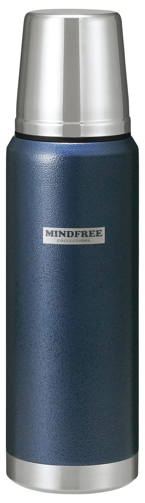 

Kakusee Stainless Steel Mug Bottle with Cup 500ml Navy Water Bottle Scratch Resistant Powder Coating Outdoor Mindfree MFO-05N