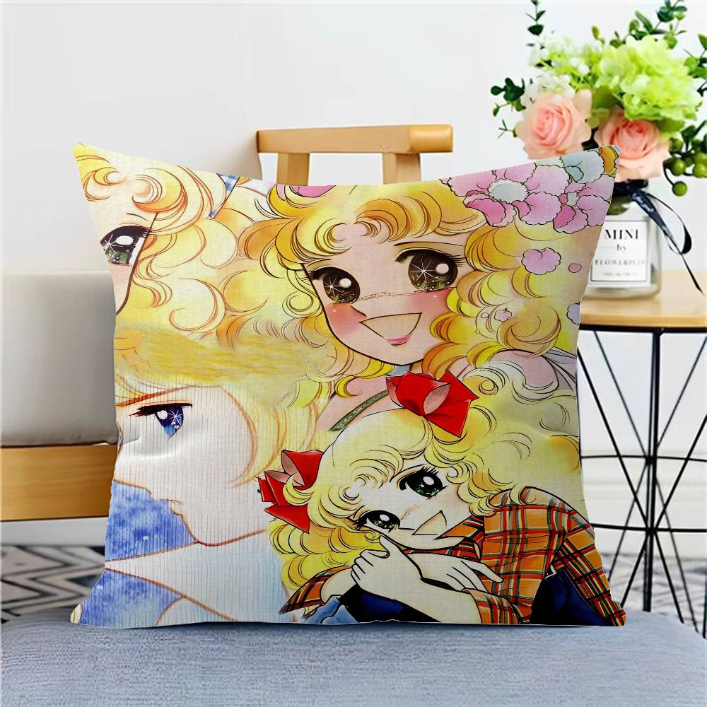 

Candy Candy Anime Cushion Cover Pillow Cover Decor Pillowcase Printed Cushion Case For Couch 12x12Inch