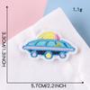 Embroidery Label Embroidery Cloth Badge Planet DIY Patch Sticker Clothing Accessories Flying Saucer Cartoon Badge Cloth Sticker
