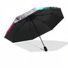 1pc Hunter x Hunter Killua & Gon Anime Character Automatic Folding Umbrella Portable 3-Fold Design with Iron Frame Outdoor for Fans, Travelers, Daily