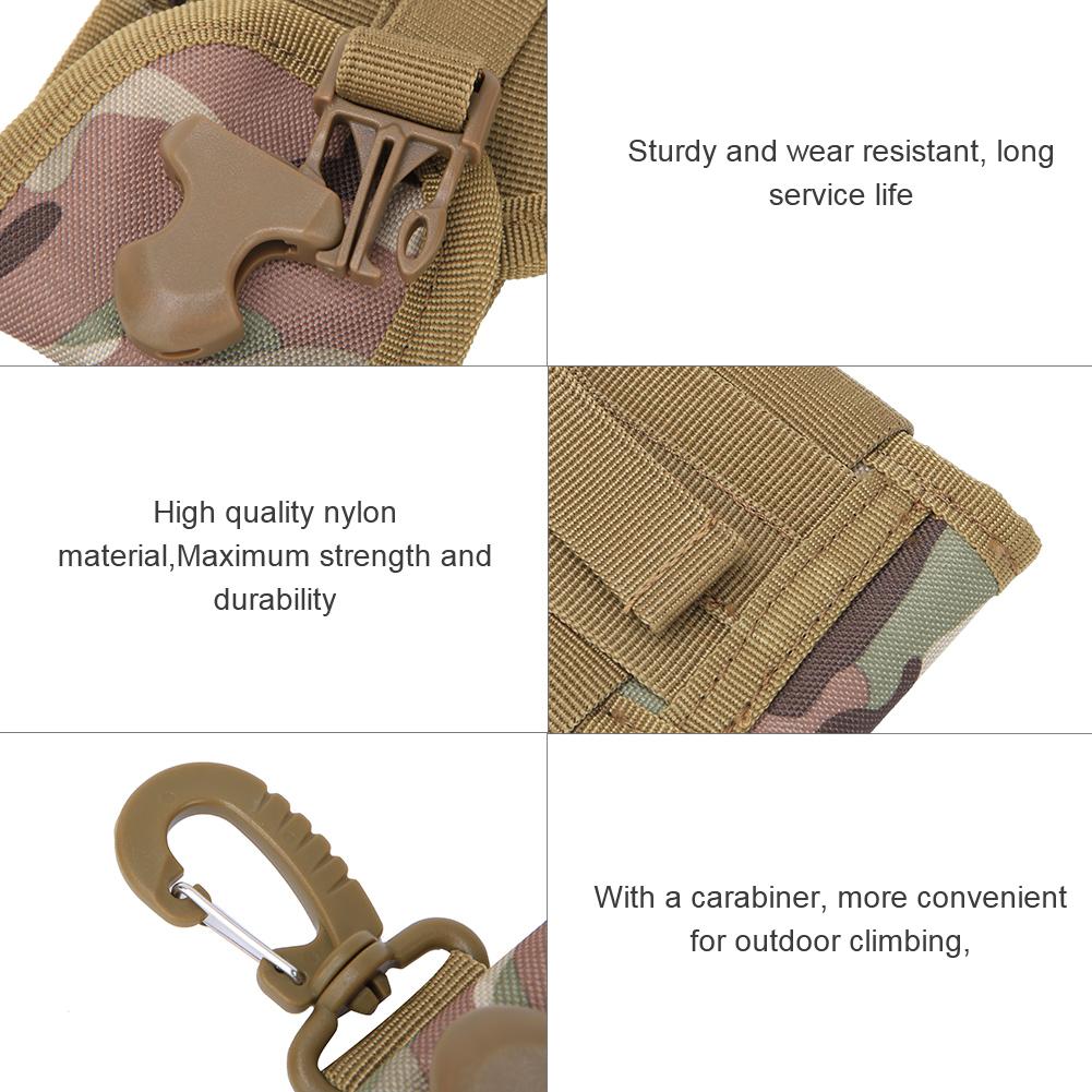Outdoor Multi Functional EDC Waist Pouch Molle Belt for 4.5inch Mobile Phone Bag with Buckle(Camouflage )