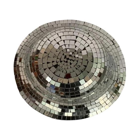 Yousheng Sparkling Reflective Mirror Bucket Hat Disco Style Fisherman Hat Festivals Birthdays Night Club Party Cap Fashion Accessory