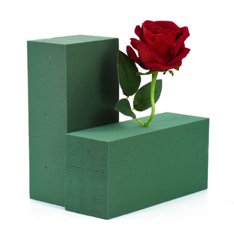 3/6Pcs Wet Fresh Floral Foam Blocks for Wedding Party Flower Arrangement Decoration Styrofoam Bricks Mud Home Garden Accessories
