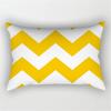 XUNYU Rectangular Polyester Print Pillowcase Yellow Geometry Home Cushion Cover Waist Pillowcase Car Chair Pillow Cover CE02