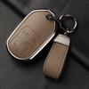 Custodia Cover Guscio Portachiavi Auto in Metallo e Pelle Fob Per Maserati Ghibli Levante Grancabrio Quattroporte Gt Granturism