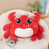 Cartoon Crab Hairy Plush Toy Stuffed Animal Doll Decorations Kids Gift Cute