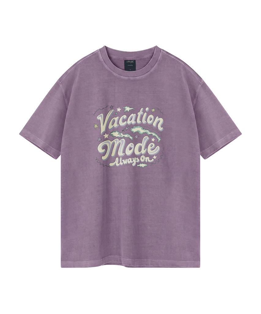 WILDROCK Vacation Mode Pigment Oversized Short Sleeve T-Shirt (Crop Included) (Type B)