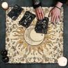 Pânză de Citire Taroti din Catifea Simboluri Oculte Pânze Artistice din Catifea Covorașe de Divinație Accesoriu pentru Practică Spirituală