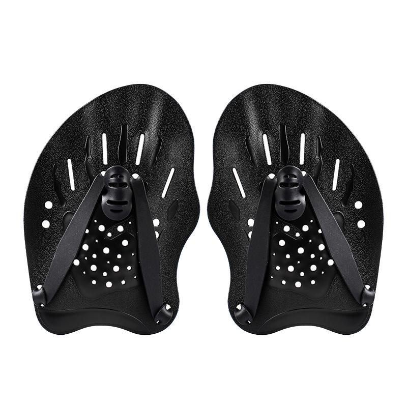 Swimming Training Hands Flippers Swim paddles, Swimming Training Freestyle Swimming Frog Paddles With Adjustable Silicone Straps L