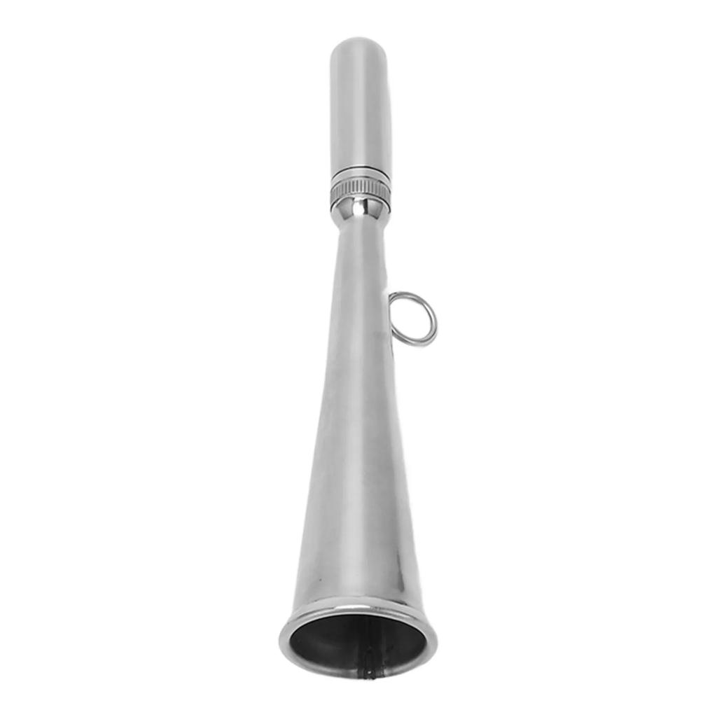 Marine-Nebelhorn Edelstahl Handheld mit abnehmbarem Mundstück Langlebiges Design für die Bootsfahrt