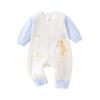 Cozy Cotton-Padded Newborn Sleeping Bag with Zipper - Anti-Kick Romper for Autumn/Winter