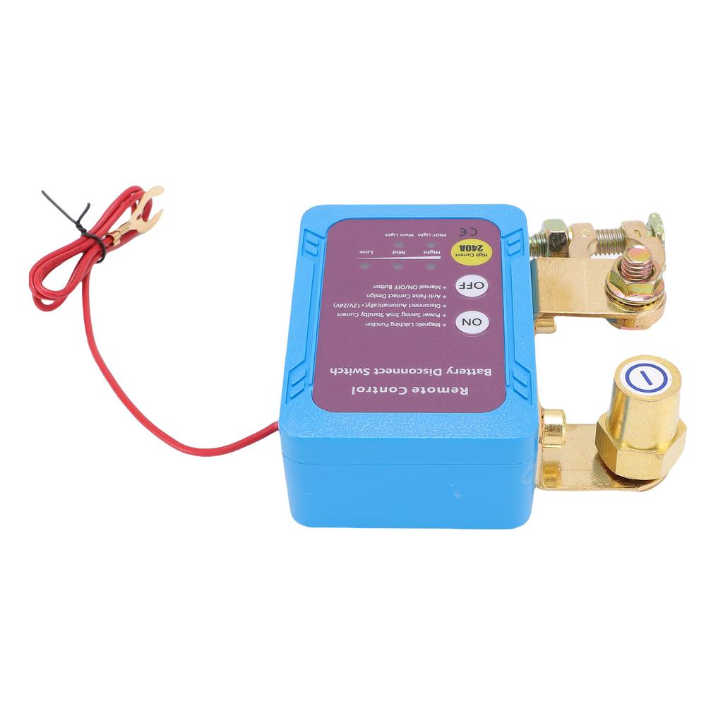 Remote Battery Disconnect Switch 240A for Boat Car Truck RV Smart Automatic Power Shut Off Prevent