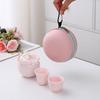 One Pot Two Cups Simple Travel Tea Set Butterfly Love Pink Quick Tea Cup Portable Outdoor Light Luxury Women's Teapot
