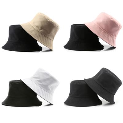 Unisex Fischerhüte aus Baumwolle, modisch, tragbar, einfarbig, für den Sommer, Sonnenschutz, Strand, Panamahut für Damen und Herren