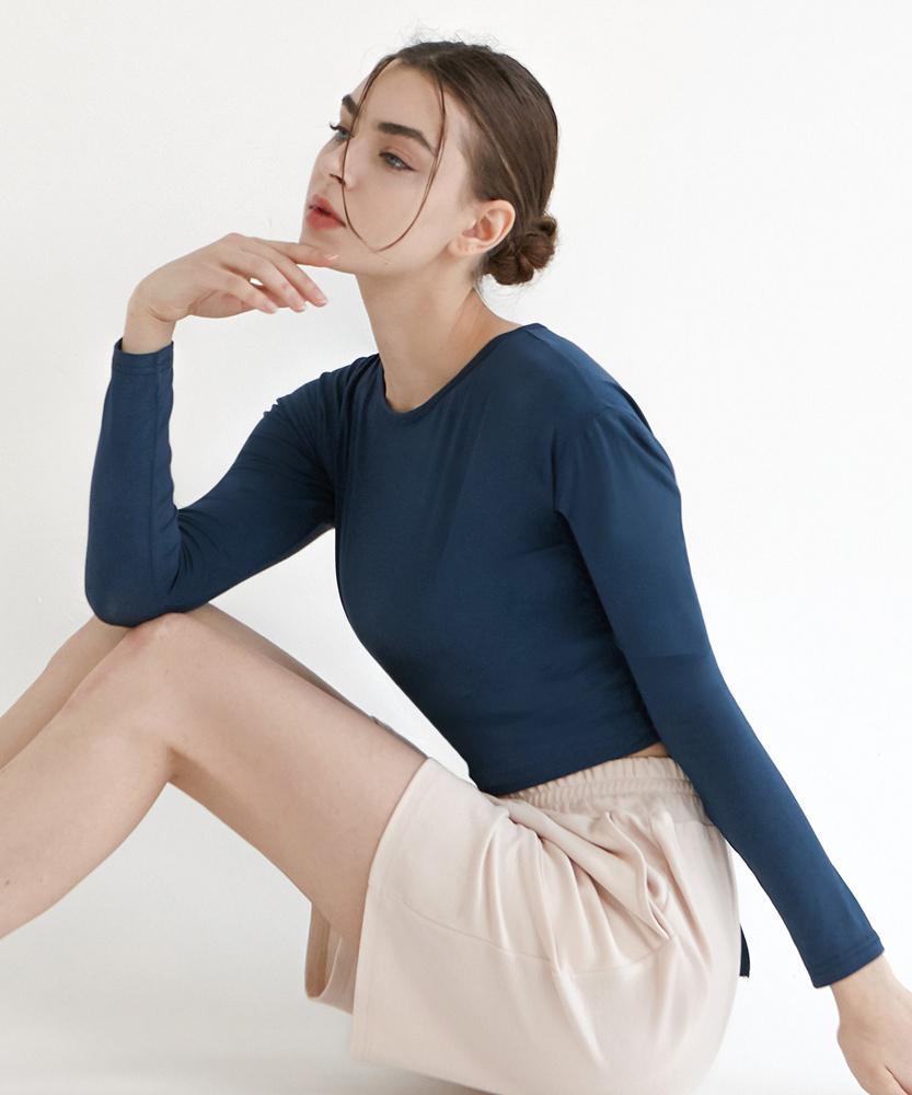 Debiweeo Parfalla Long Sleeve Devi-T0069-Navy