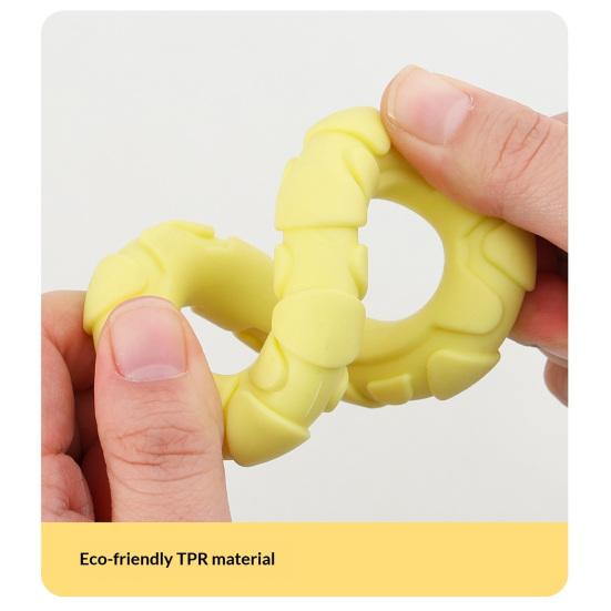 Pet Chew Toy TPR Material Tug-of-War Interactive Training Teeth Dog Chew Ring Bite-Resistant Medium Large Dogs Safe Chew Toy