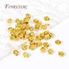 Lantern Shape Spacer Beads 18K Real Gold Plated Beads Separator Accessories For Bracelets DIY Jewelry Making Supplies