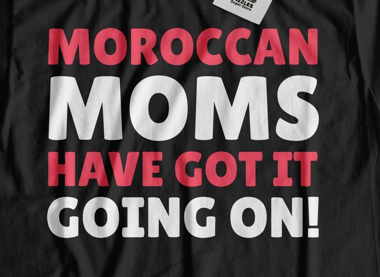 

Funny Moroccan Mom T-Shirt Morocco Mothers Day Gifts S