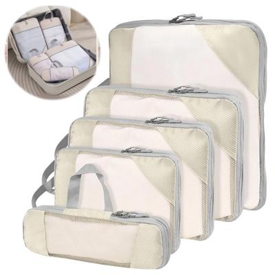 5Pcs Compressible Storage Bag Large Capacity Travel Organizer Bag Waterproof Travel Duffel Bag Outdoor Hiking Camping Picnic Bag