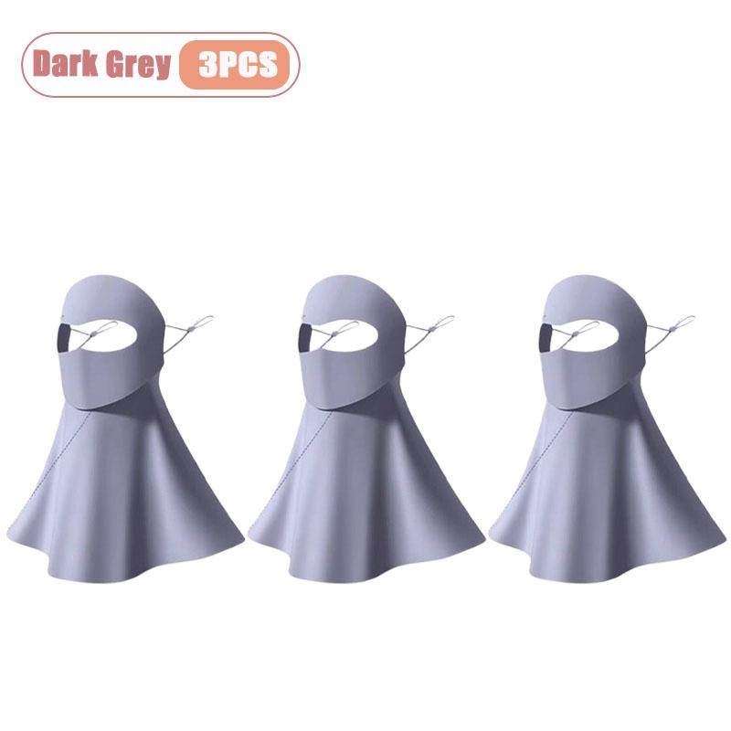 1-10PCS Ice Silk Face Mask Women Cooling Breathable UV Protection Eye Cover Summer Sun Mask Dustproof Stylish Face Gaiter