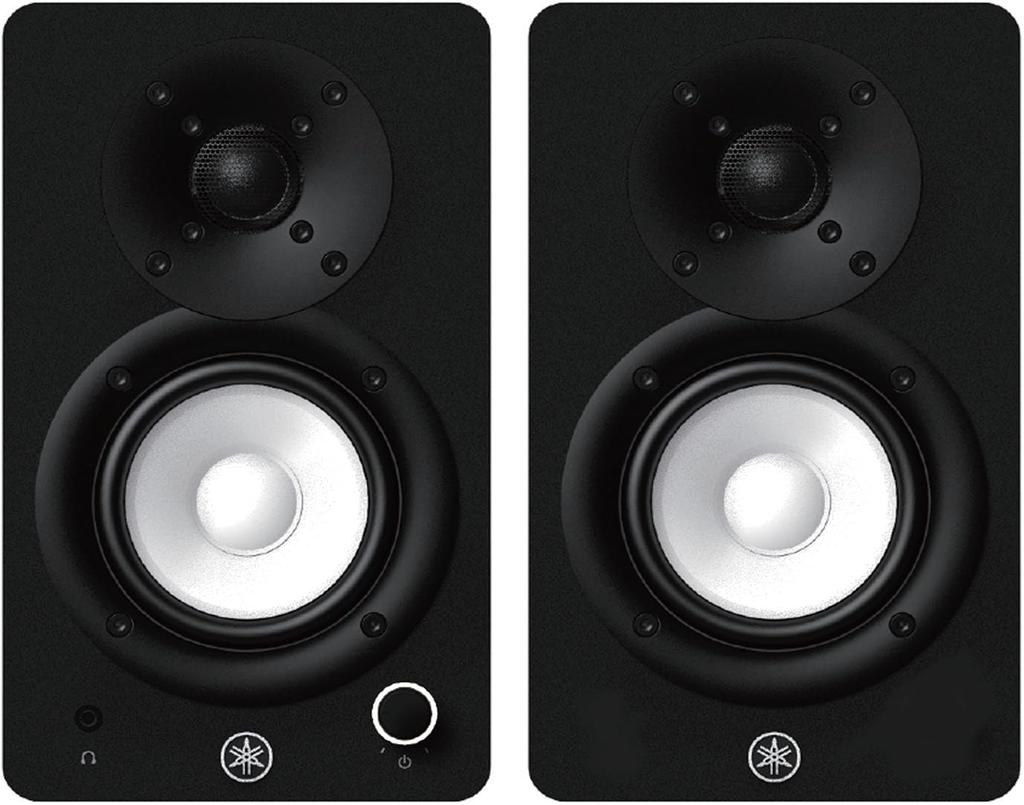 YAMAHA Kompaktowy aktywny monitor studyjny czarny zestaw lewy i HS3 (1 w prawo)